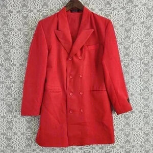 Bergati Red Women's Blazer‎ Size 16